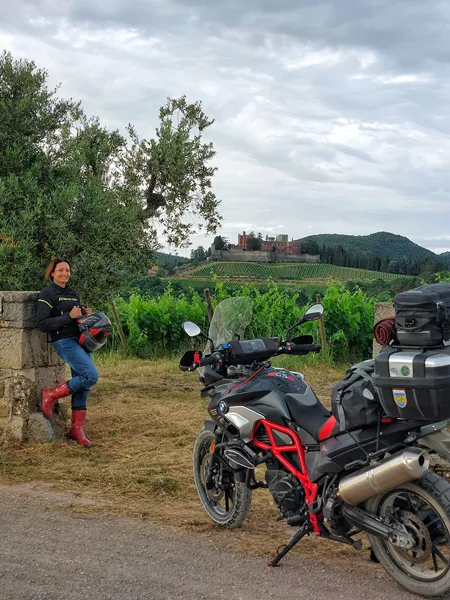 Itinerario dell'Eroica in moto
